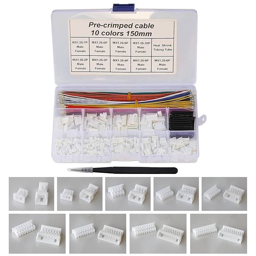 Amazon.com: Keszoox MX 1.25mm Male Female Connector Kit and